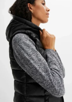 Strick-Pullover mit Rundhals-Ausschnitt in Melange|bonprix Outlet