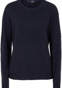 Strick-Pullover mit Rundhals-Ausschnitt in Melange|bonprix Hot