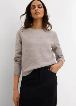 Strickpullover mit U-Boot-Ausschnitt|bonprix Online