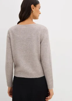 Strickpullover mit U-Boot-Ausschnitt|bonprix Online