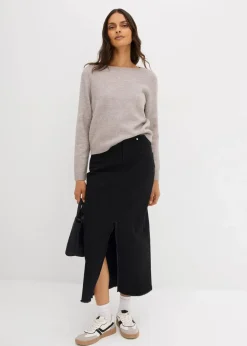 Strickpullover mit U-Boot-Ausschnitt|bonprix Online