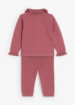 Strickpullover mit Volantkragen und Leggings (2-tlg.Set)|bonprix Best