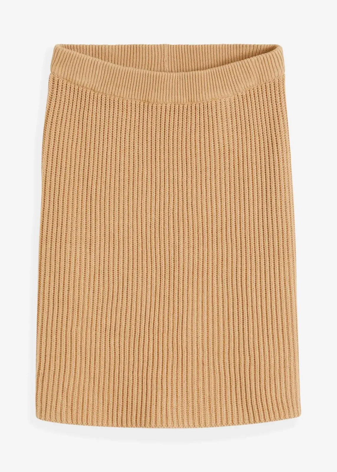 bonprix Bekleidung·Sportbekleidung|Nachhaltigere Materialien|Strickrock aus reiner Baumwolle latte macchiato