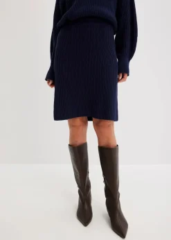 Strickrock aus reiner Baumwolle|bonprix Outlet