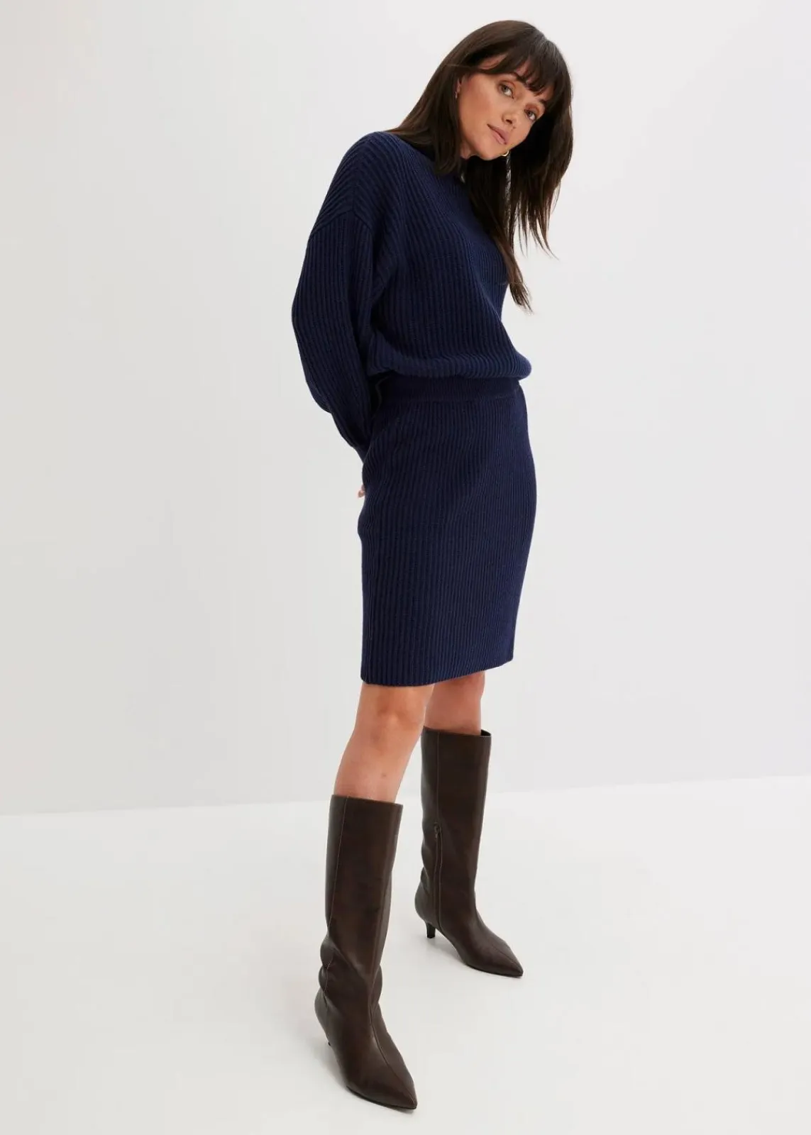 Strickrock aus reiner Baumwolle|bonprix Outlet