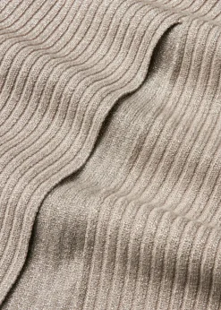 bonprix Bekleidung·Sportbekleidung|Röcke|Strickrock aus softem Viskose-Mix silber/naturstein