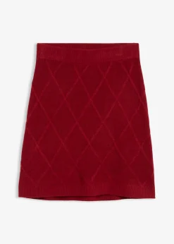 Strickrock aus Zopfstrick|bonprix Clearance