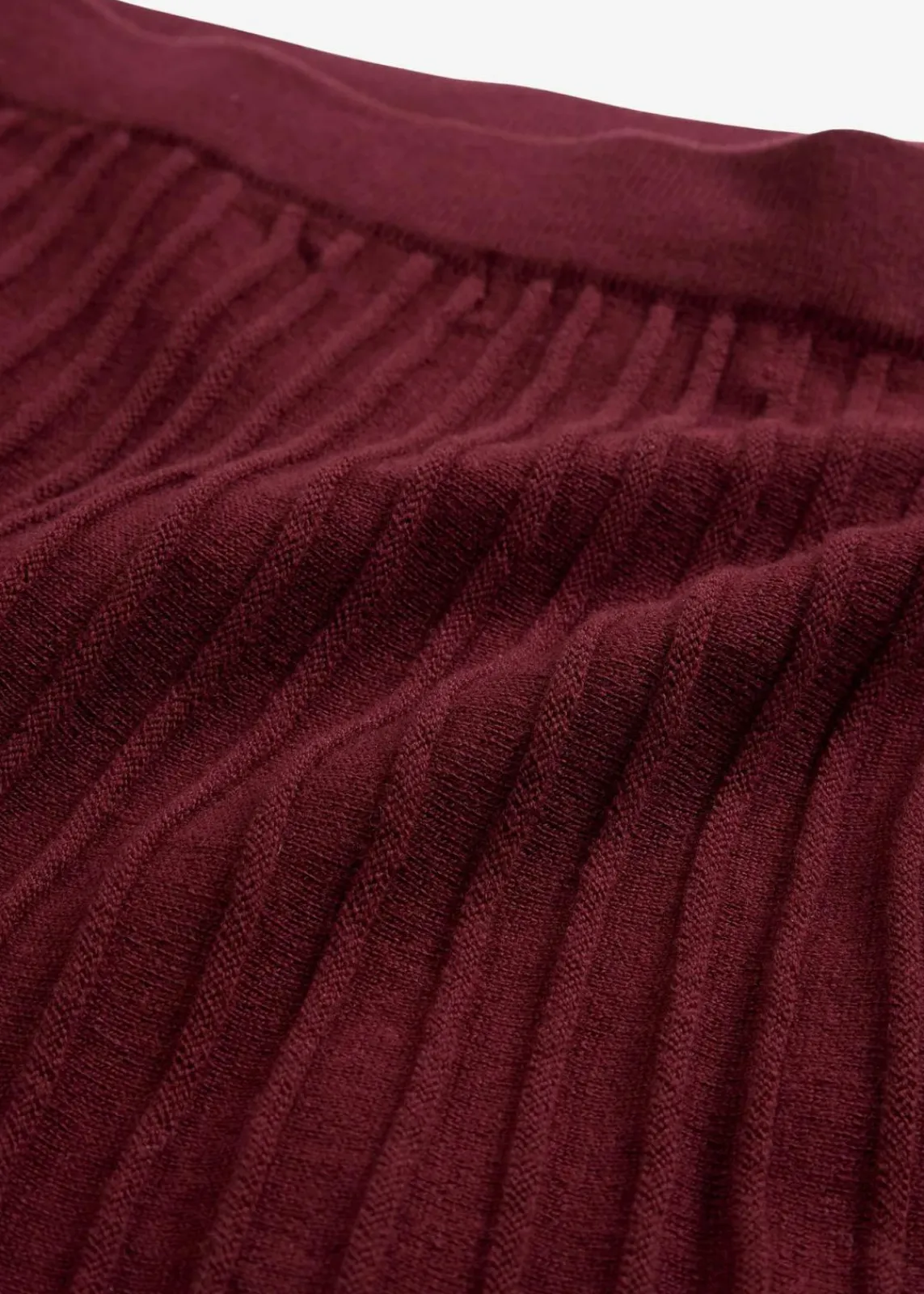 bonprix Röcke|Premium|Strickrock mit Merinowolle dunkelbeere