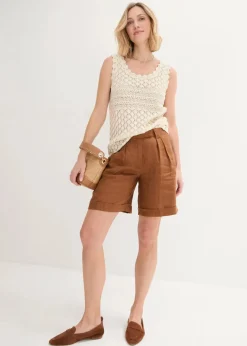 bonprix Bekleidung·Umstandsmode|Shirts & Tops|Stricktop aus Baumwolle natur