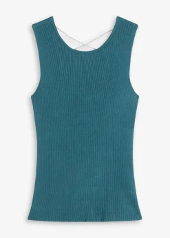 Stricktop mit Glitzerband|bonprix Online