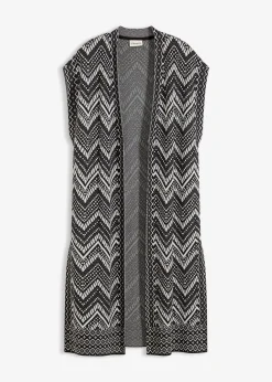 bonprix Bekleidung·Umstandsmode|Bekleidung·Hosen|Strick-Weste schwarz/weiß