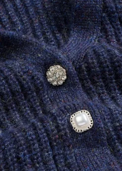 Strick-Weste mit dekorativen Knöpfen und Wollanteil|bonprix