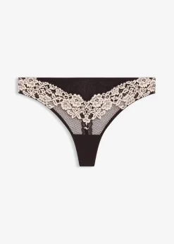 String aus zweifarbiger Spitze|bonprix Hot