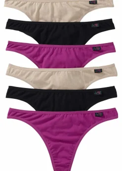 String mit Bio-Baumwolle (6er Pack)|bonprix Hot