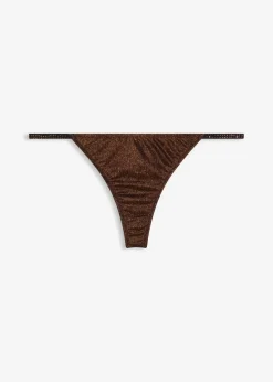 String Tanga aus glitzerndem Material|bonprix New