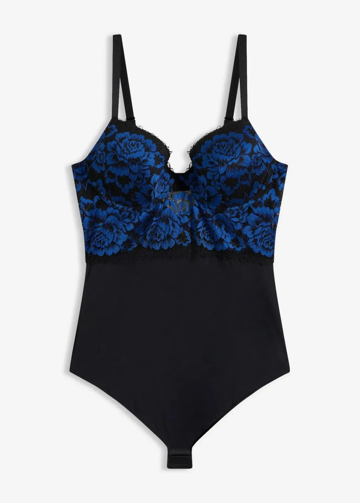bonprix Wäsche·Bodies|Bodies|Stringbody aus Spitze schwarz/nachtblau