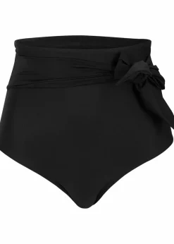 bonprix Nachhaltigere Materialien|Mix & Match|Strong Highwaist Shape-Bikinihose mit Bindeband schwarz