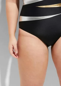 Strong Shape-Badeanzug mit Einsätzen|bonprix Hot