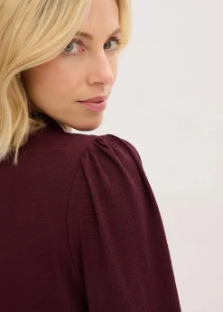 Struktur-Shirt mit abnehmbarer Schluppe|bonprix Clearance