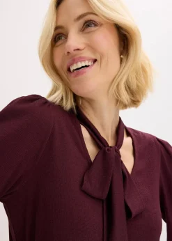 Struktur-Shirt mit abnehmbarer Schluppe|bonprix Clearance