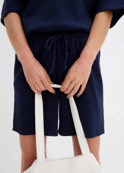 Strukturshorts aus reiner Baumwolle|bonprix Hot