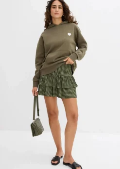 Stufenrock aus strukturiertem Crêpe|bonprix Online