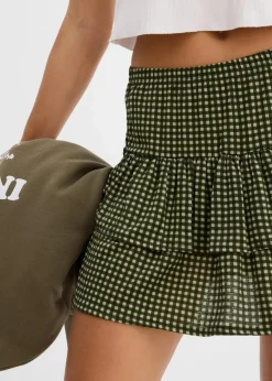 Stufenrock aus strukturiertem Crêpe|bonprix Online