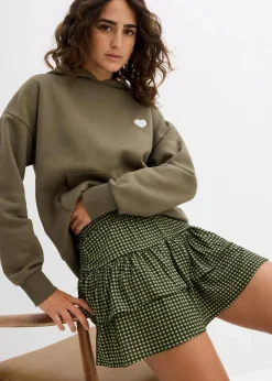 Stufenrock aus strukturiertem Crêpe|bonprix Online