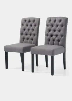 bonprix Esstische & Stühle|Stuhl (2er Pack) grau