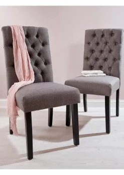 bonprix Esstische & Stühle|Stuhl (2er Pack) grau