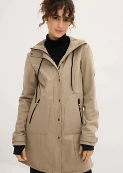 Super Stretch Softshell-Parka, wasserabweisend|bonprix Outlet