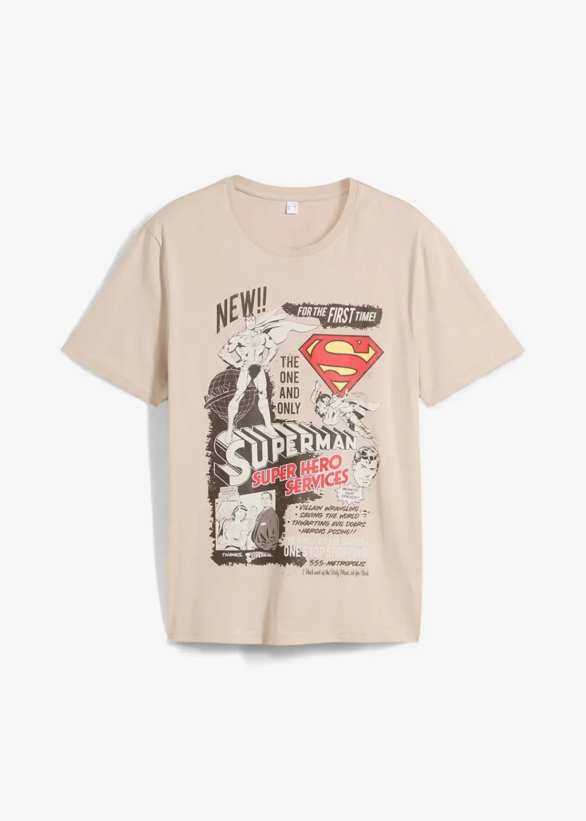 DC_Universe Große Größen|Shirts & Polos|Superman T-Shirt aus reiner Baumwolle helloliv bedruckt