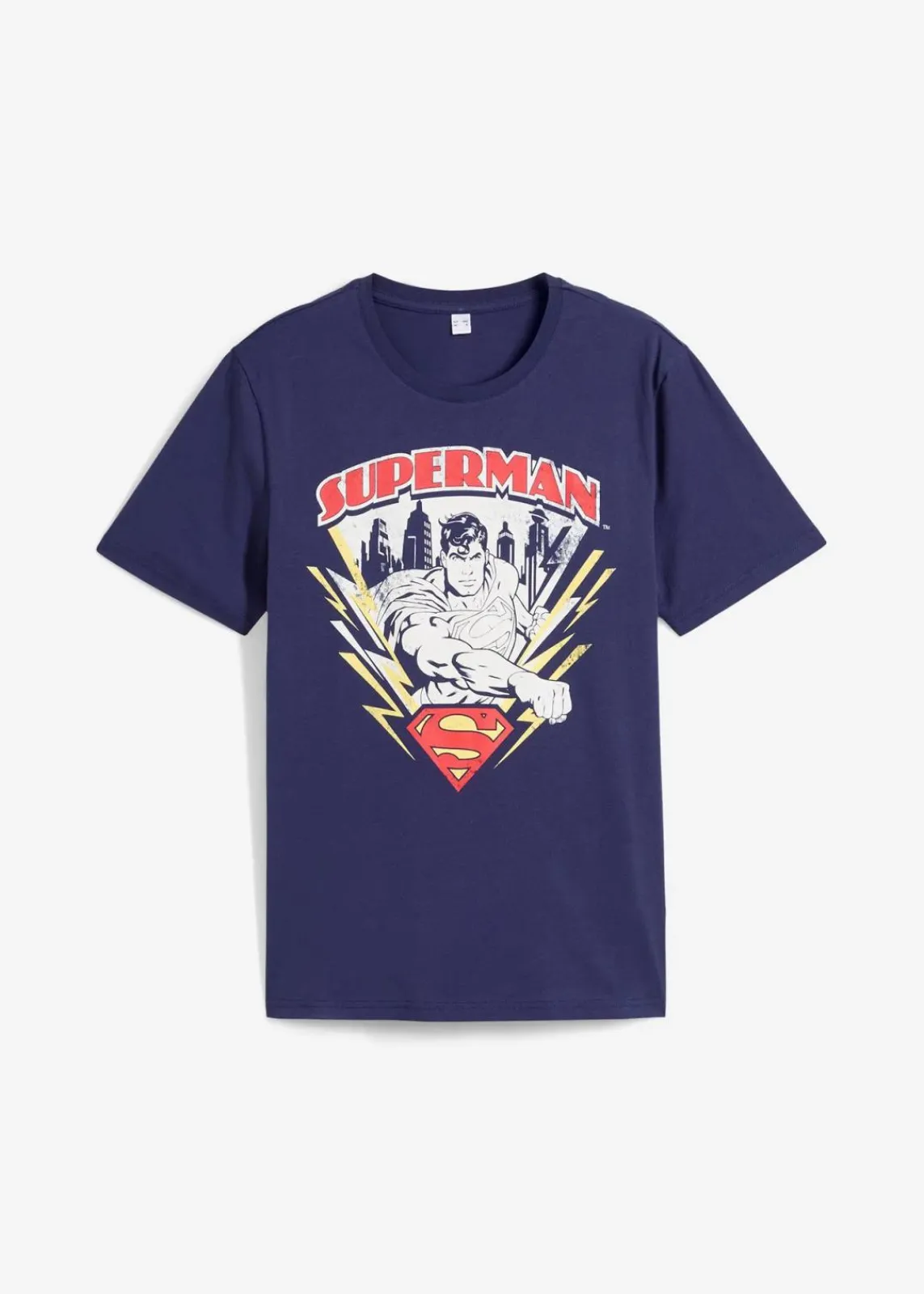 DC_Universe Shirts & Polos|Große Größen|Superman T-Shirt aus reiner Baumwolle lila bedruckt