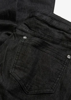 bonprix Bekleidung·Shirts & Tops|Jeans|Super-Stretch-Jeans aus leichtem Material schwarz denim