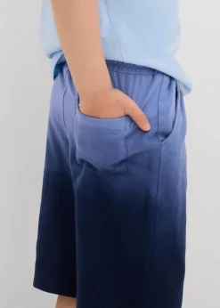 bonprix Jungen 2-8 Jahre·Shorts|Jungen 2-8 Jahre·Mehrfachpacks|Sweat-Bermuda aus reiner Baumwolle (2er Pack) dunkelblau+meeresgrün