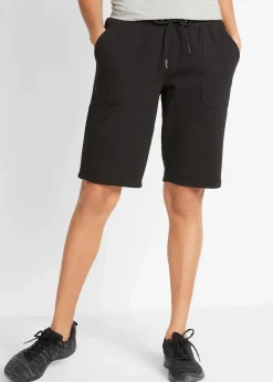 bonprix Bekleidung·Outdoorbekleidung|Bekleidung·Röcke|Sweat-Bermuda aus reiner Baumwolle schwarz
