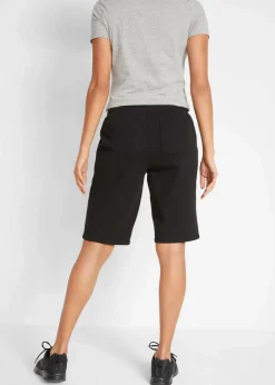bonprix Bekleidung·Outdoorbekleidung|Bekleidung·Röcke|Sweat-Bermuda aus reiner Baumwolle schwarz