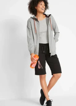 bonprix Bekleidung·Outdoorbekleidung|Bekleidung·Röcke|Sweat-Bermuda aus reiner Baumwolle schwarz
