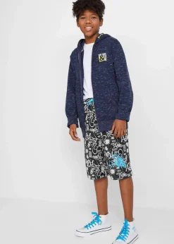 bonprix Jungen 9-16 Jahre·Shorts|Jungen 2-8 Jahre·Nachhaltigere Materialien|Sweat-Bermuda aus reiner Bio Baumwolle schwarz bedruckt