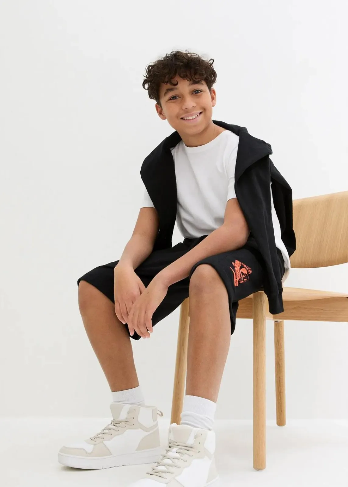 Sweat-Bermuda aus reiner Bio-Baumwolle|bonprix Hot