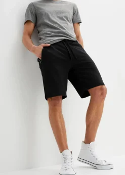 Sweat-Bermuda mit praktischen Reißverschlusstaschen|bonprix Online