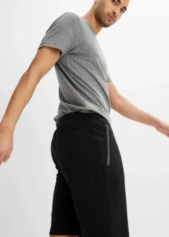 Sweat-Bermuda mit praktischen Reißverschlusstaschen|bonprix Online