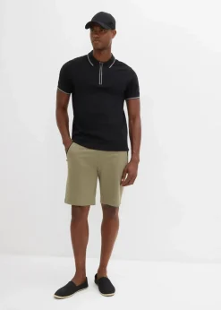 Sweat-Bermuda mit praktischen Reißverschlusstaschen|bonprix Discount