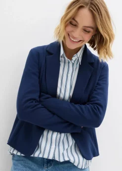Sweatblazer mit fließender Viskose|bonprix Discount