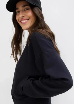 bonprix Bekleidung·Hosen|Jacken & Mäntel|Sweatblouson aus softem Viskose-Mix schwarz