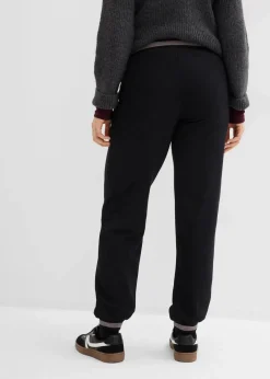 bonprix Bekleidung·Blusen & Tuniken|Bekleidung·Kleider|Sweathose aus Baumwoll-Mix, 2er Pack schwarz+schwarz