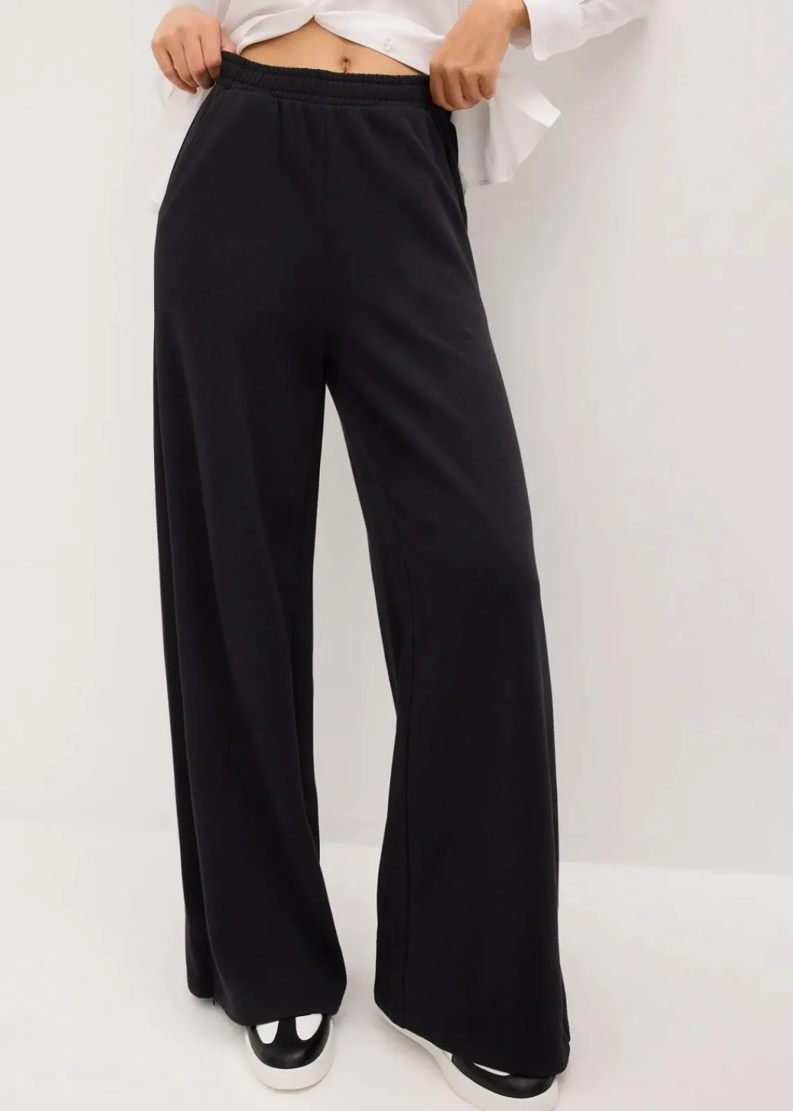 bonprix Bekleidung·Blusen & Tuniken|Bekleidung·Kleider|Sweathose aus Baumwoll-Mix schwarz