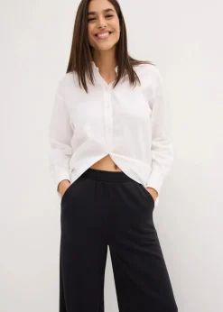 bonprix Bekleidung·Blusen & Tuniken|Bekleidung·Kleider|Sweathose aus Baumwoll-Mix schwarz