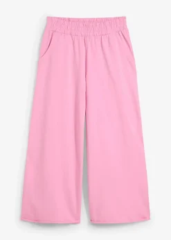 bonprix Hosen|Sweat|Sweathose aus Bio-Baumwolle, 7/8 Länge blütenpink