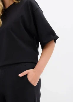 bonprix Bekleidung·Blusen & Tuniken|Bekleidung·Kleider|Sweathose aus Bio-Baumwolle, 7/8 Länge schwarz